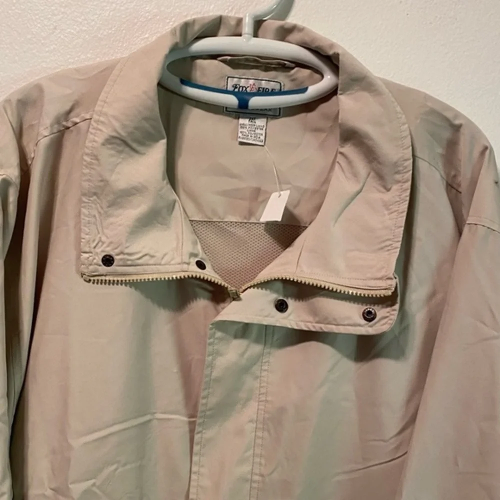Fox Fire SportsWear Jacket Mens 2XT Tall Water Resistant Full Zip‎ Pockets New